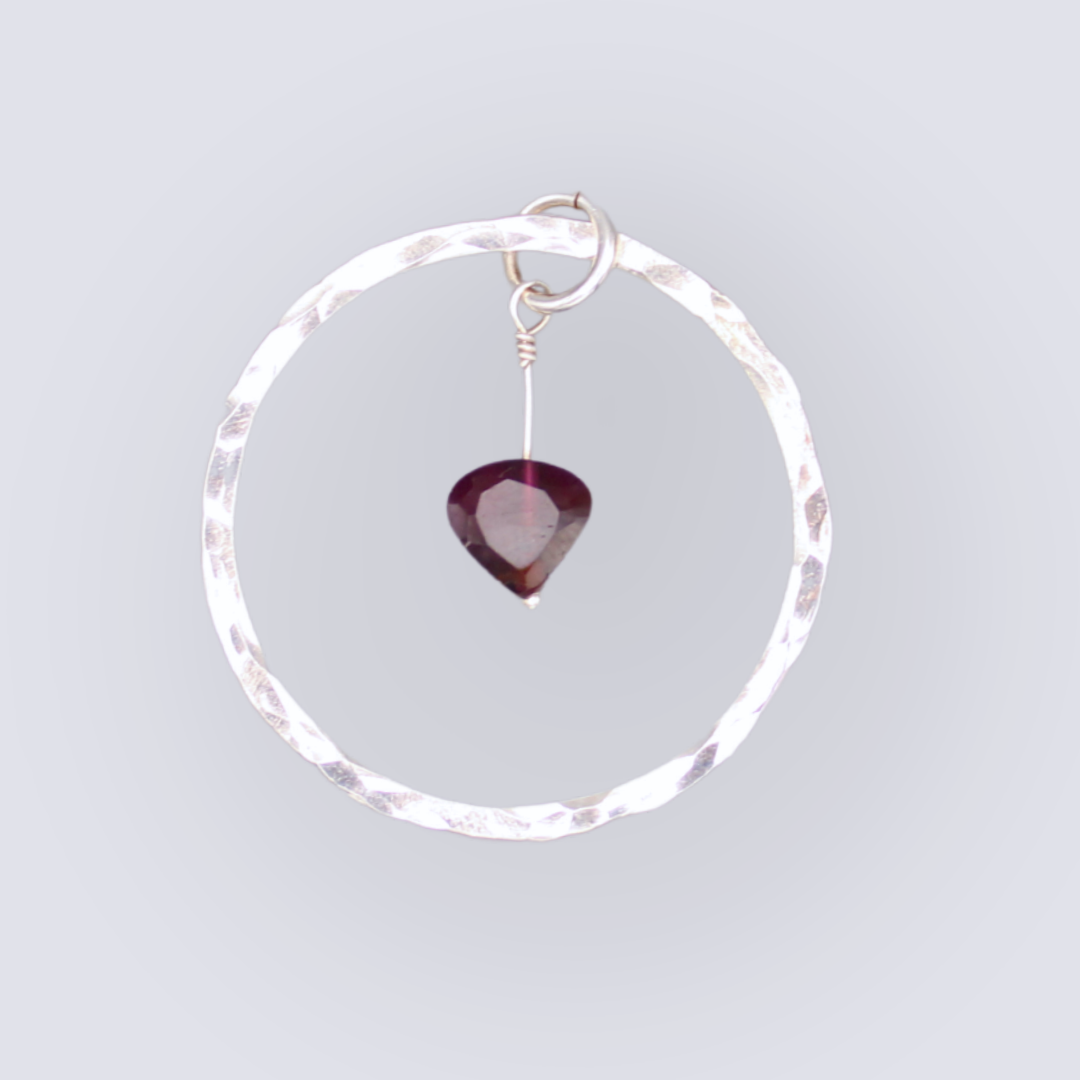 Celtic Circle of Life Garnet Pendant