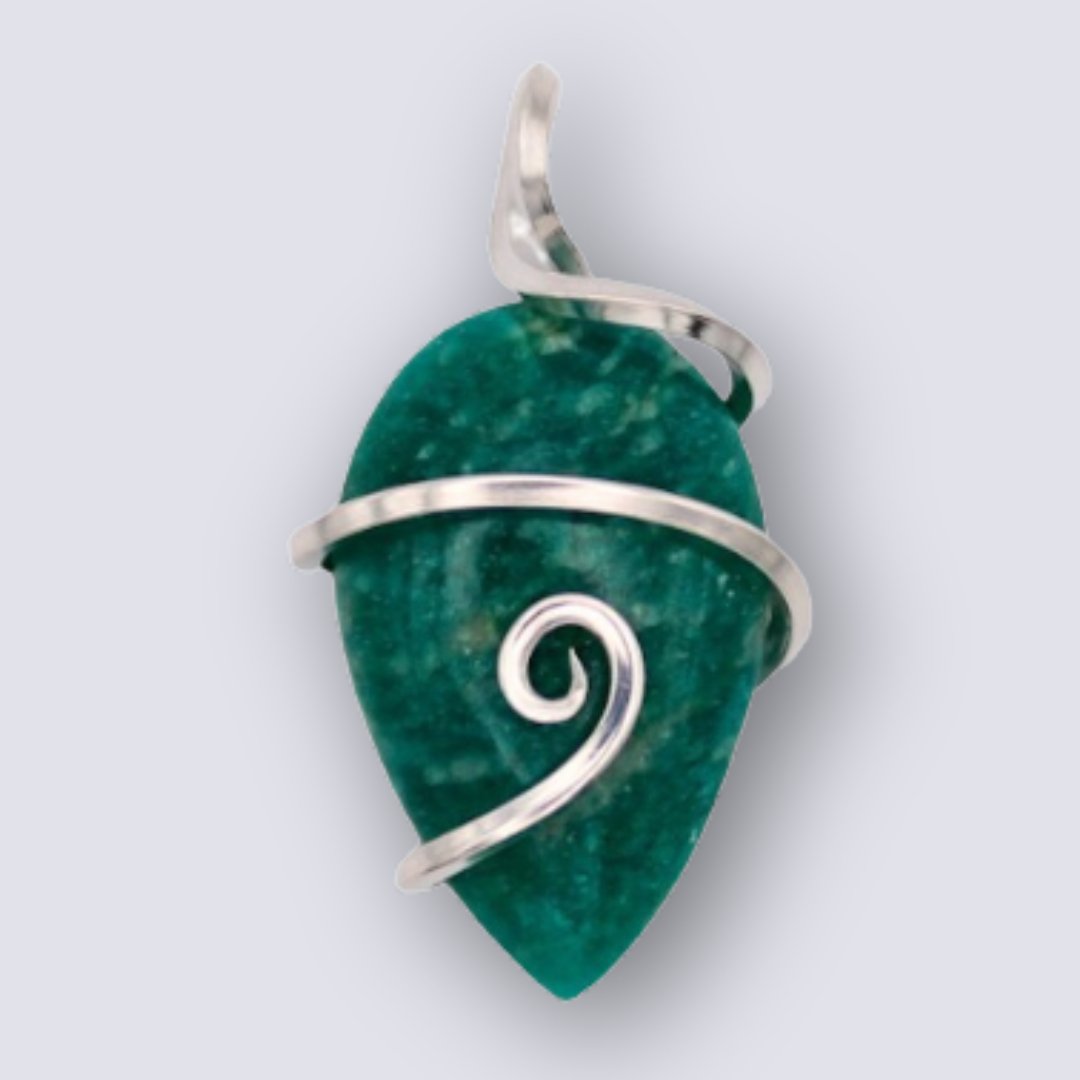 Amazonite Pendant - Arborvitae Designs