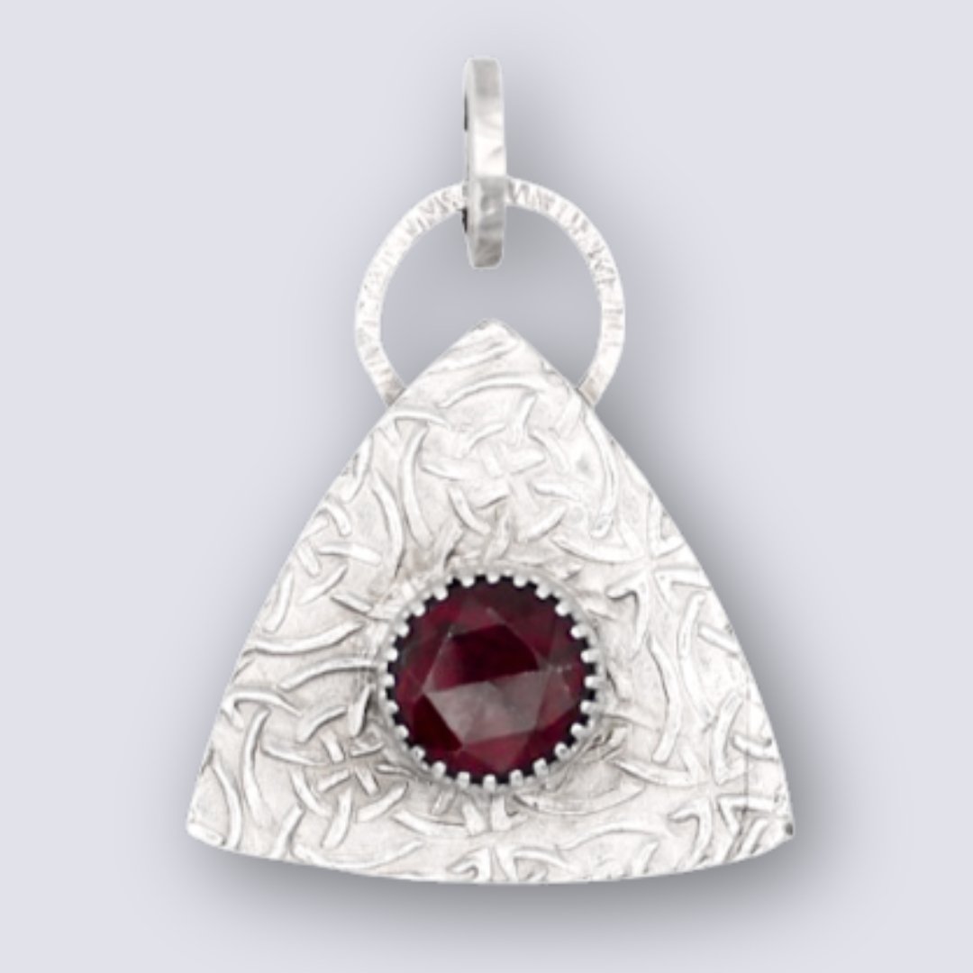 Celtic Garnet Pendant - Arborvitae Designs