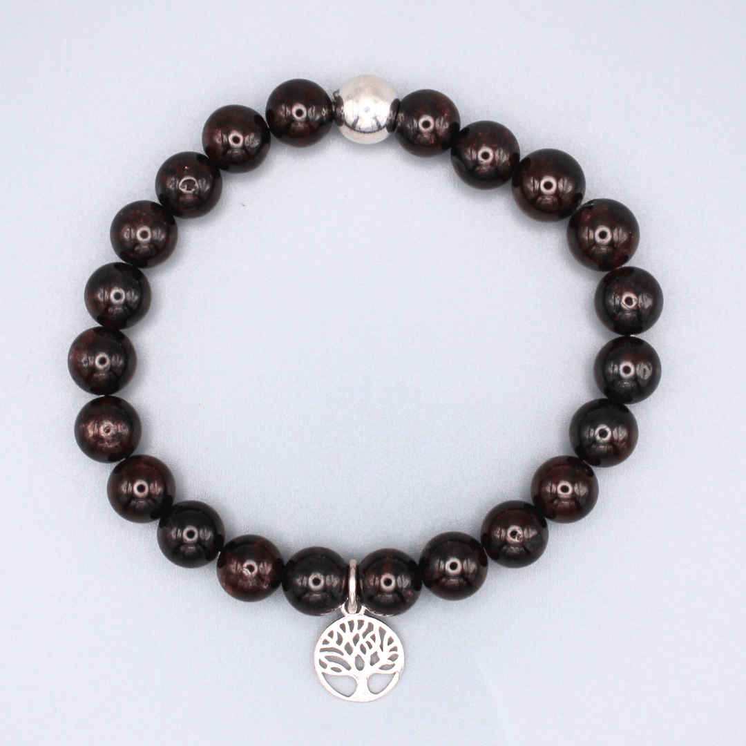 Garnet Tree of Life Bracelet - Arborvitae Designs