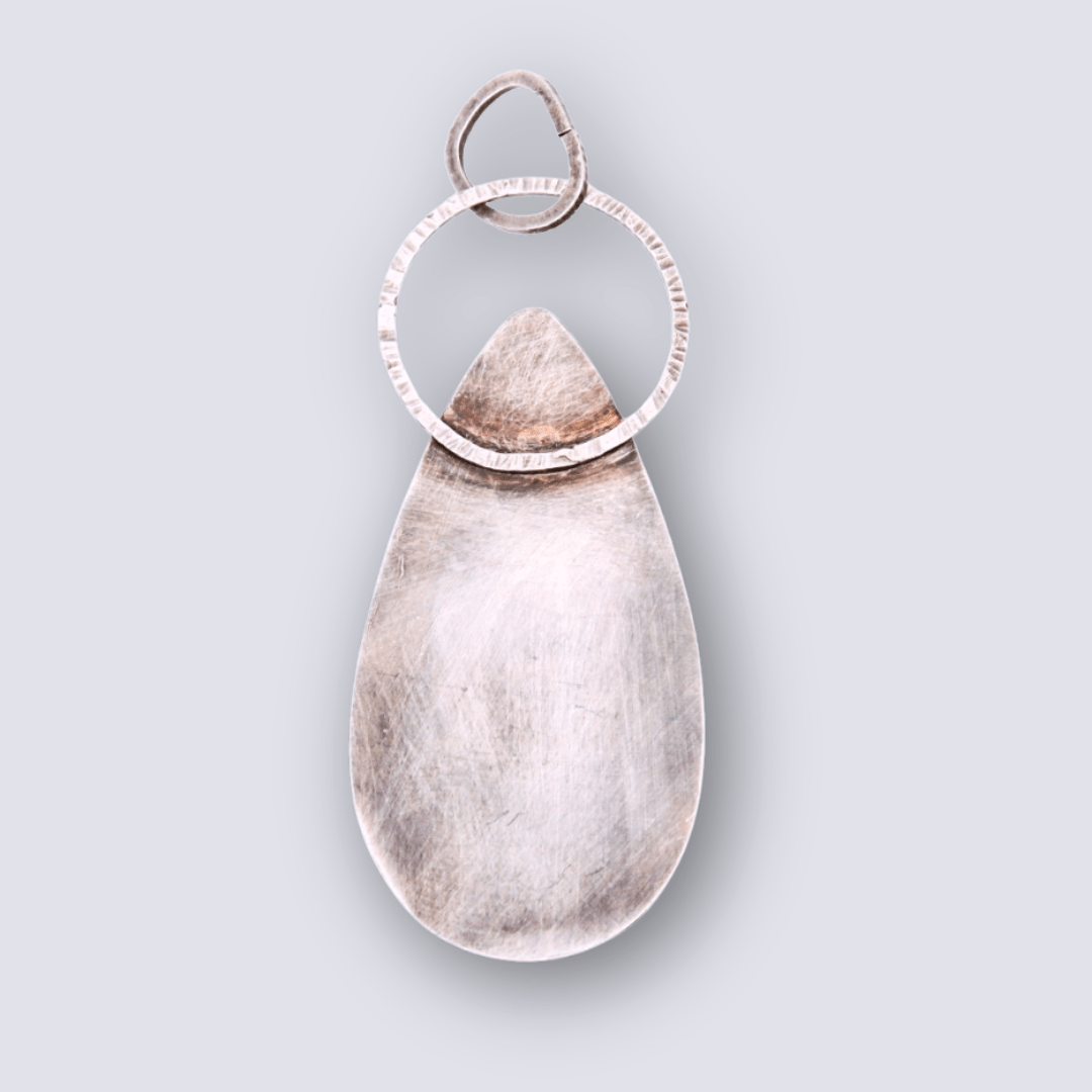 Labradorite Teardrop Pendant - Arborvitae Designs