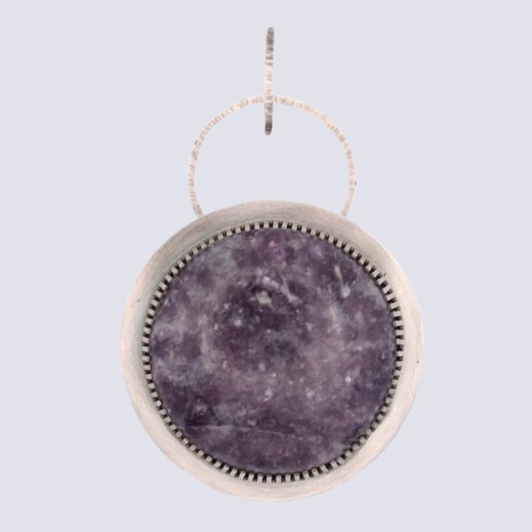 Lepidolite Focal Pendant - Arborvitae Designs