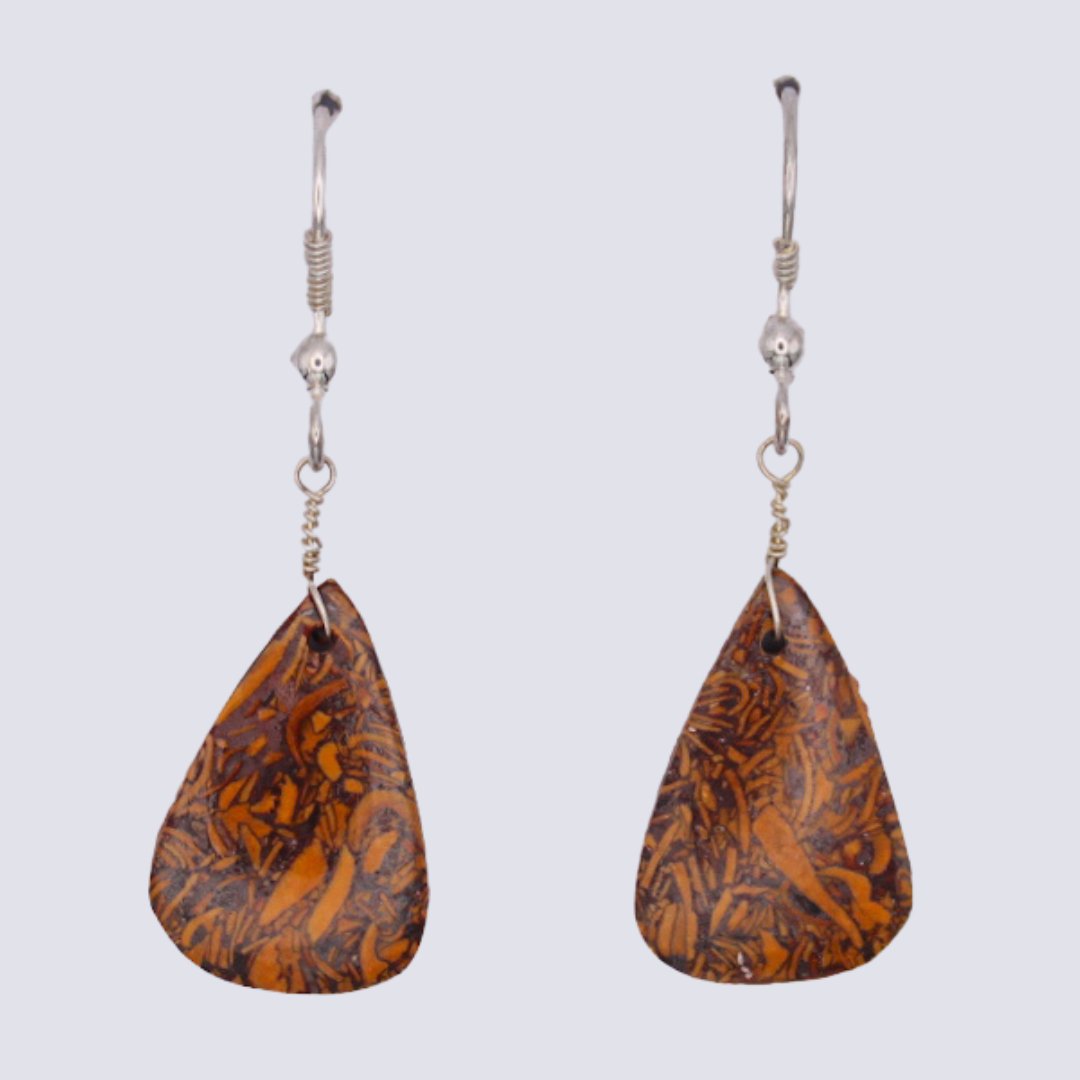 Mariam Jasper Teardrop Earrings - Arborvitae Designs