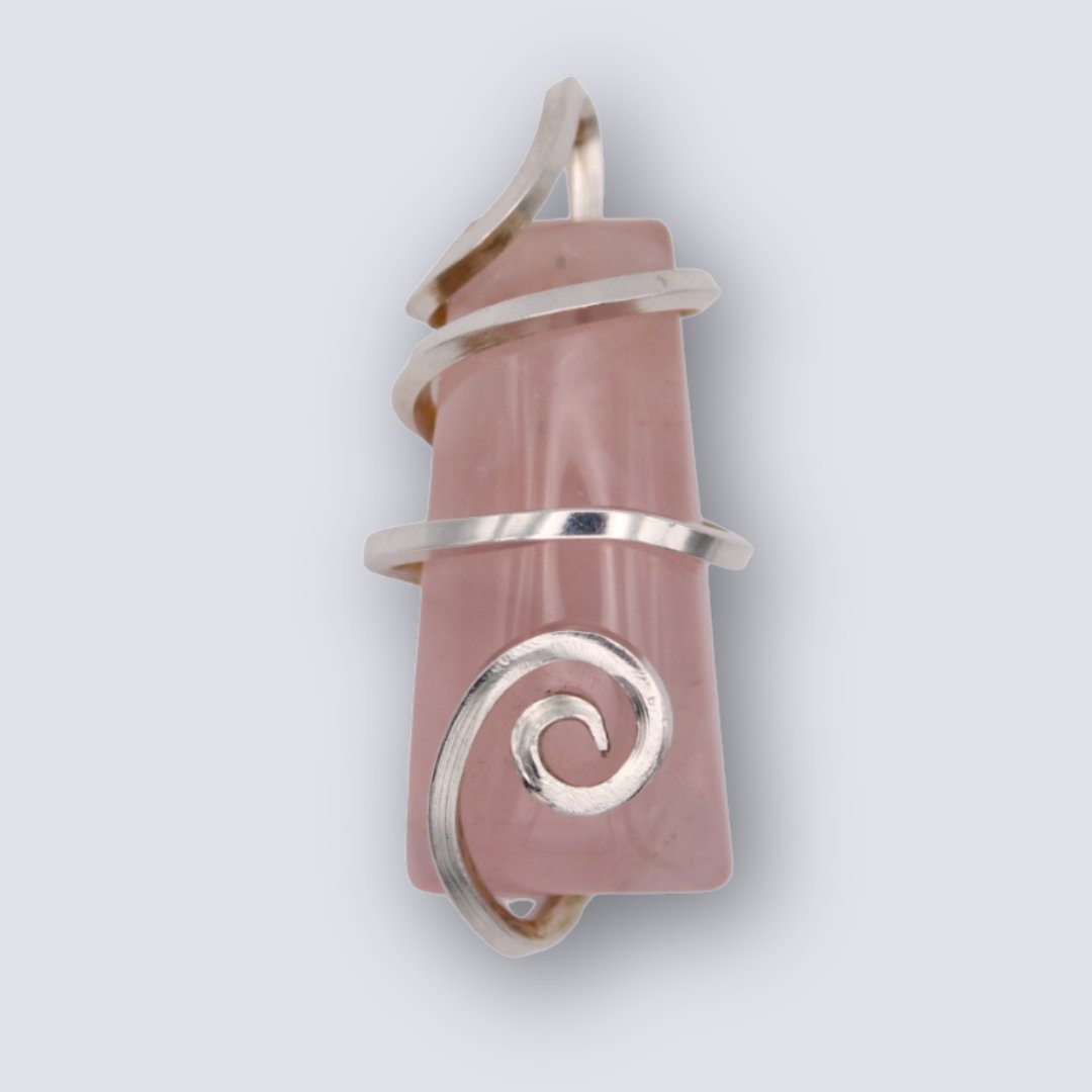 Rose Quartz Pendant - Arborvitae Designs