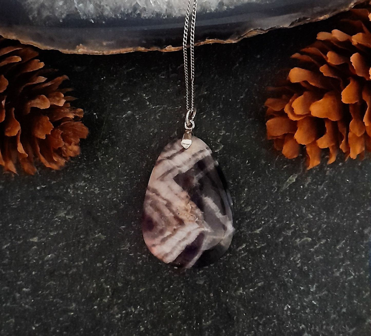 Chevron Amethyst Pendant - 5 styles available - Arborvitae Designs